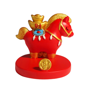 招财小马桌面手机支架办公室桌上追剧摆件横竖屏幕通用手机配件支架装饰寓意送女生平板支架生日小礼物新品