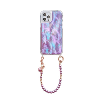适用苹果iPhone14天然贝母少女