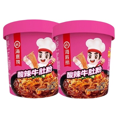 海底捞酸辣牛肚粉160g*2盒酸辣粉