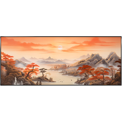 国画意境山水画新中式客厅装饰画
