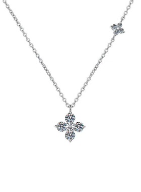 「双生四叶草」纯银项链轻奢小众