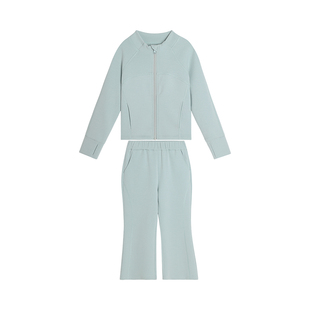 布丁哈鲁春装女童套装2026春秋新款儿童纯色休闲百搭运动两件套