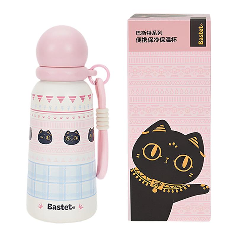 爱屋格林萌猫便携保冷保温杯