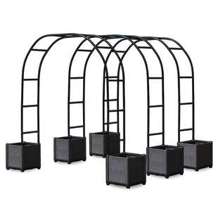 园艺爬藤支架鲜花铁艺拱门花架拱形大棚葡萄架植物架绿萝架子月季