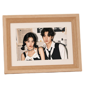 实木相框空框摆台照片定制高级感加打印做成相册六寸7寸8寸展示架