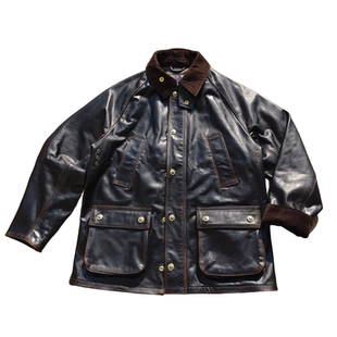 26春新【桑尼紫标】柔化茶芯小幼马皮英式猎装复古中款风衣男女