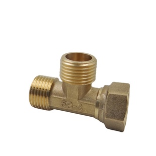 全铜4分内外丝活接三通 6分活动三通 不锈钢活接接头分水管件配件