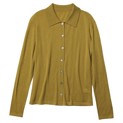 TANG TOWN 春夏“胶囊衣橱”经典款系列 纯羊绒翻领针织衫/开衫