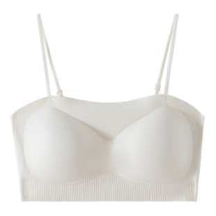 抹胸内衣女聚拢小胸加厚显大防走光美背裹胸吊带背心一体无痕文胸