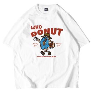 DAKYAM(达人)Monday Boss Morning Call 甜心圈老板全棉短袖TEE恤