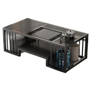 岩板茶几泡茶一体桌办公室茶台茶具烧水壶现代简约客厅家用泡茶桌