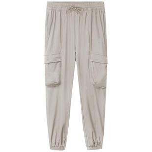 骆驼运动工装裤男春夏季薄款休闲卫裤防晒快干梭织束脚登山裤子