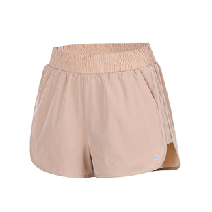 annerun运动短裤女夏季速干防走光高腰三分裤外穿宽松健身瑜伽裤