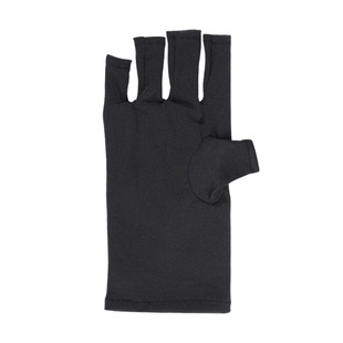 美甲手套防紫外线防黑美甲店专用保护露指加热烤指甲油胶防护工具