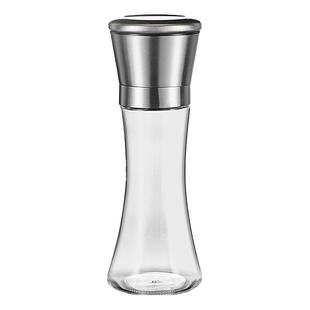 胡椒粉研磨器手动海盐花椒研磨瓶不锈钢现磨黑胡椒调料瓶磨粉神器