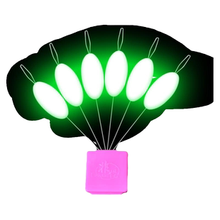 夜光七星漂豆传统钓高灵敏荧光浮漂正品溪流浮子夜钓发光鱼漂散装