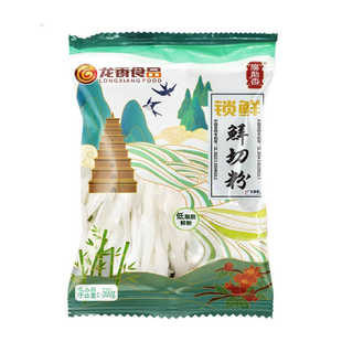 广东正宗新鲜河粉养点鲜粉干炒牛河广龙香切粉500g袋摆摊商用免泡