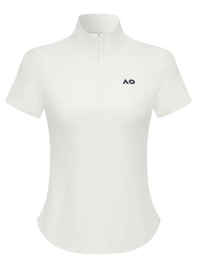 AO澳网运动T恤经典半拉修身速干