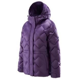 KOLON SPORT可隆羽绒衣女士SOTSOT中长款连帽羽绒服鹅绒夹克