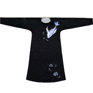 即将汉服过年穿的小鱼儿鲲沙唐制圆领袍白菜汉服整套原创正版