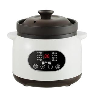 电炖锅煲汤锅砂锅家用紫砂插电全自动陶瓷炖汤炖盅bb煲煮粥神器