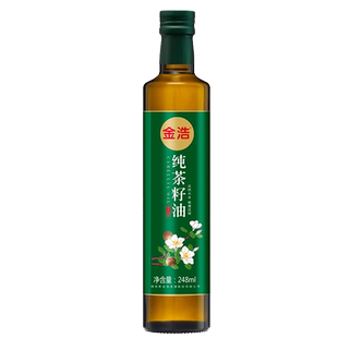 【小瓶换着吃】金浩纯茶籽油山茶油物理压榨凉拌食用油248ml