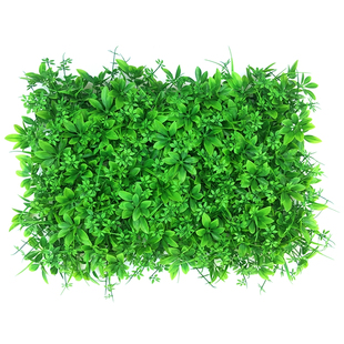 仿真植物墙绿植草坪人造草皮塑料假草坪背景花墙草绿色壁挂尤加利