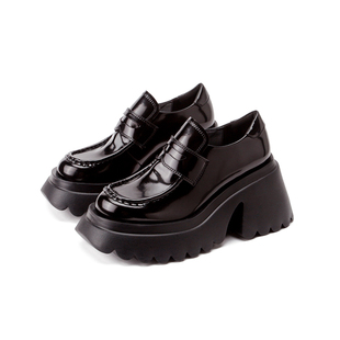 littlegood日系少女乐福鞋女新款厚底增高JK小皮鞋百搭学院风