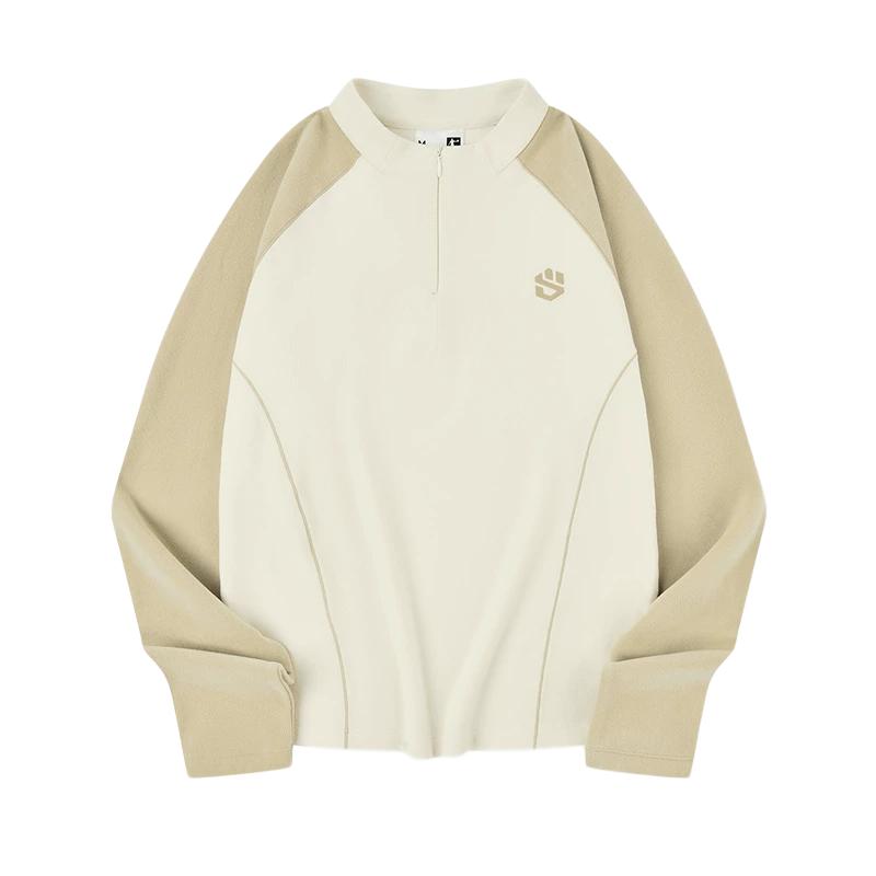 乔丹摇粒绒卫衣女士2025冬季新款抗静保暖户外休闲半拉链抓绒衣