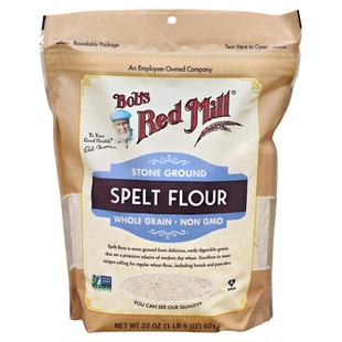 鲍勃红磨坊斯佩尔特小麦粉石磨烘焙面粉制作面包松饼SPELT FLOUR