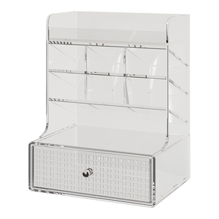 学生文具收纳盒桌面笔筒大容量书桌上铅笔马克笔置物架分格整理盒