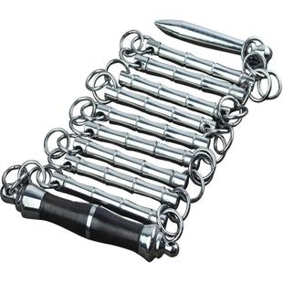 304不锈钢九节鞭表演鞭初学鞭子实战鞭七节鞭武术九截9节鞭武术