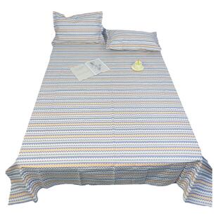 【优质加厚全棉老粗布床单】100%纯棉麻布被单印花帆布学生单双人