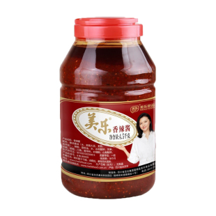 美乐香辣酱4.5kg4瓶四川特产辣椒酱辣酱富顺豆花蘸水酱料饭店商用