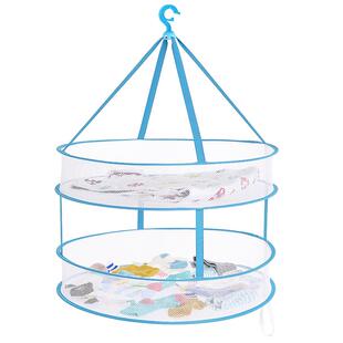 晾衣网晒袜子神器晒衣篮晾晒网羊绒衫晾内裤专用衣架家用平铺网兜