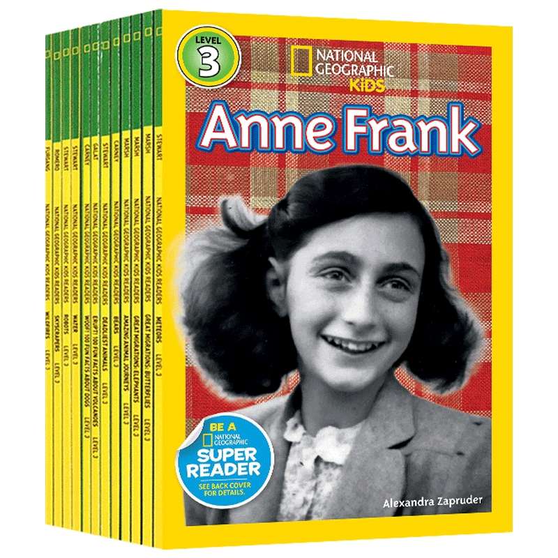 美国国家地理分级读物三阶段 人物传记系列12册 英文原版 National Geographic Kids Readers Level 3 进口儿童百科英文版