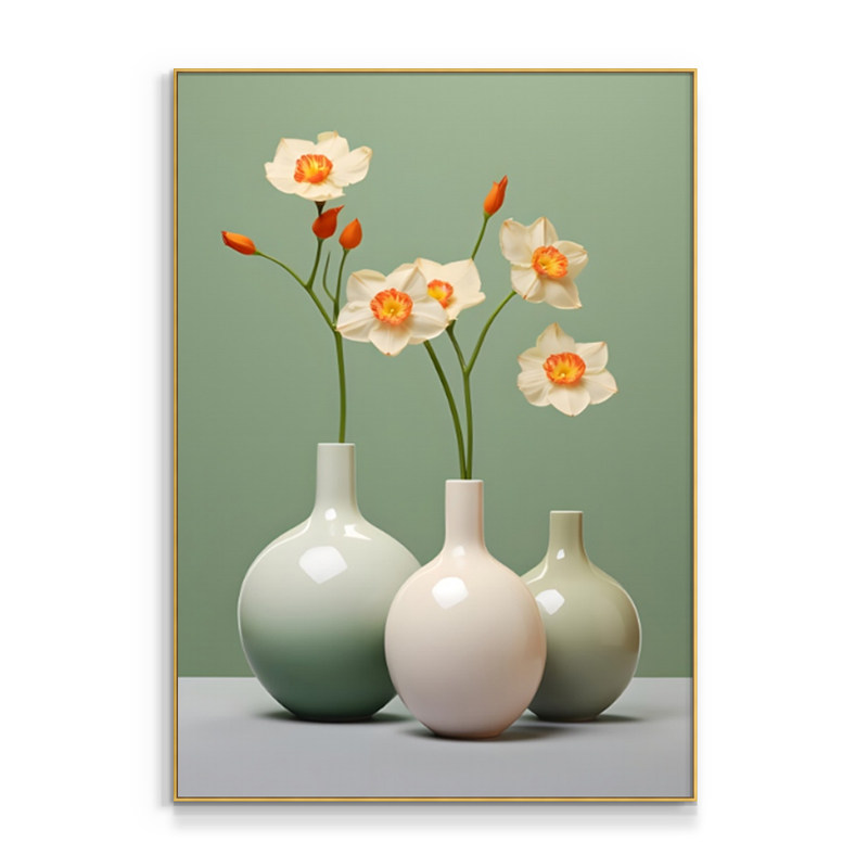 玄关客厅餐厅现代植物花卉装饰画
