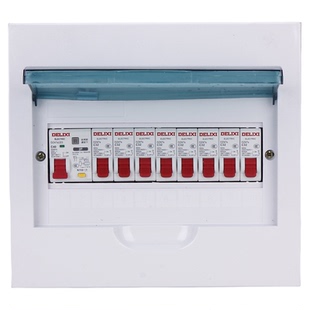 德力西家用配电箱明装220V农村入户电源全套总成带漏电保护强电箱