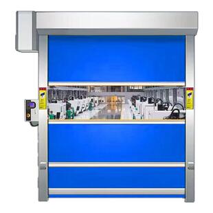 PVC快速卷帘门自动升降门电动卷帘车间工业堆积提升门硬质快速门