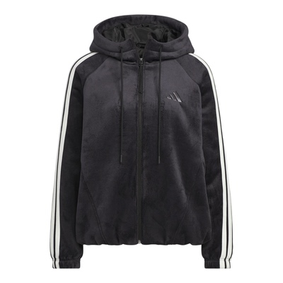 Adidas/阿迪达斯正品2025秋季款女士日常运动保暖连帽外套KB7606