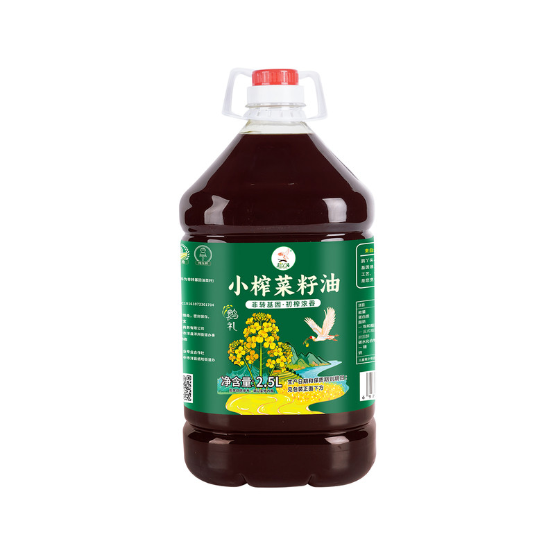 鹮丫头小榨浓香菜籽油非转基因