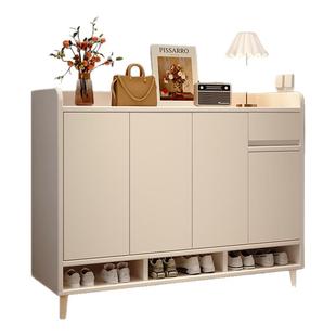 鞋柜家用门口入户门玄关收纳柜一体靠墙2025新款室内实木走廊鞋架