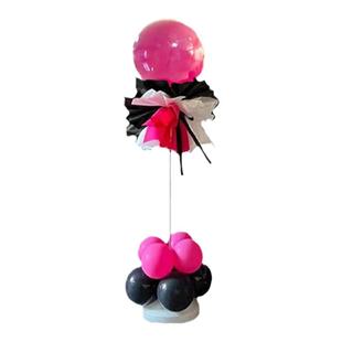 新年春节玫红气球装饰立柱路引拱门商场开业周年庆典生日结婚布置