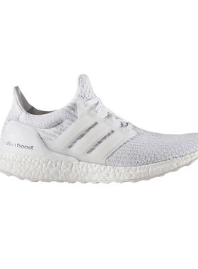 Adidas纯白男女跑步鞋