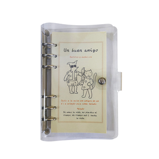 云晗 a6手帐本活页可拆卸外壳笔记本子精致文艺口袋本随身便携网格方格内页大学生考研日记本手账简约ins风