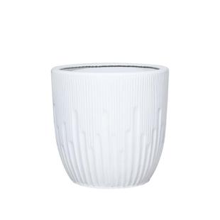 陶瓷大花盆白色简约大号家用客厅落地兰花虎皮兰天堂鸟绿植种树盆