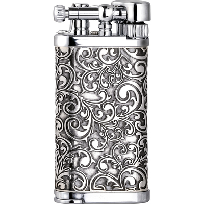 日本烟斗皇冠打火机复古纯铜斜火