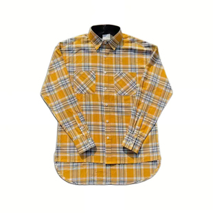 鲨鱼CLUB自主4th黄格子坎肩短袖衬衫拉链叠穿内搭上衣比伯同款