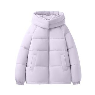 真维斯连帽棉袄棉服女款2026新款冬保暖超好看的冬装夹棉厚外套W