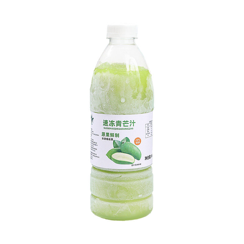 亚强饮力健冷冻青芒汁鲜果榨取非浓缩芒果原浆青芒水果茶原料960g